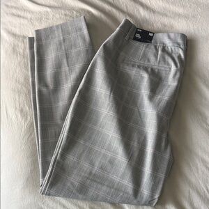 Express Editor Skinny High Rise Plaid Pants